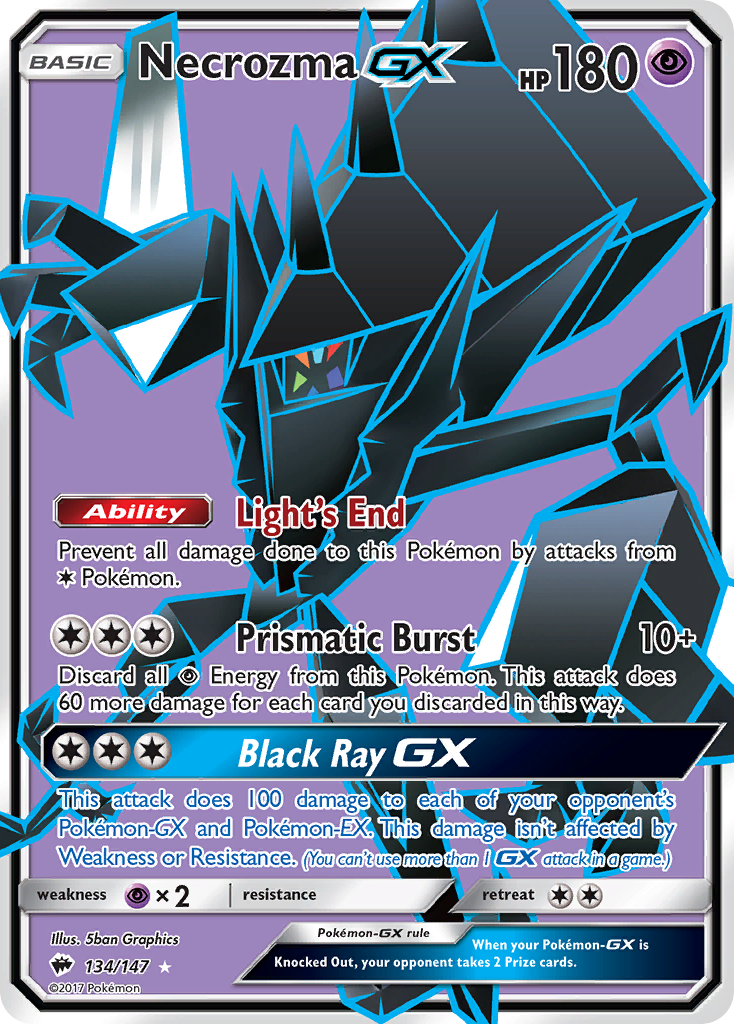 Necrozma GX (134/147) [Sun & Moon: Burning Shadows] | Arkham Games and Comics