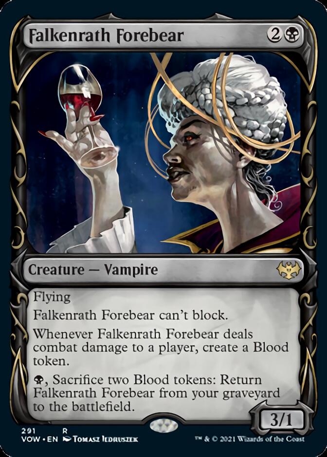 Falkenrath Forebear (Showcase Fang Frame) [Innistrad: Crimson Vow] | Arkham Games and Comics