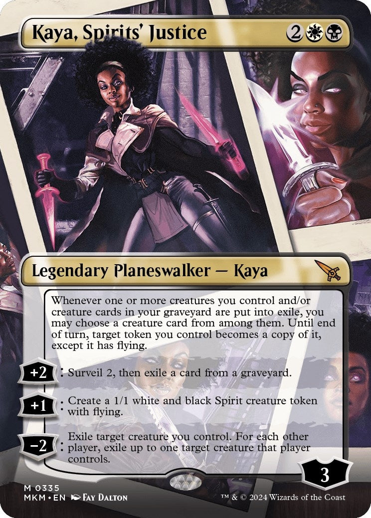 Kaya, Spirits' Justice (Borderless) (335) [MKM] | Arkham Games and Comics