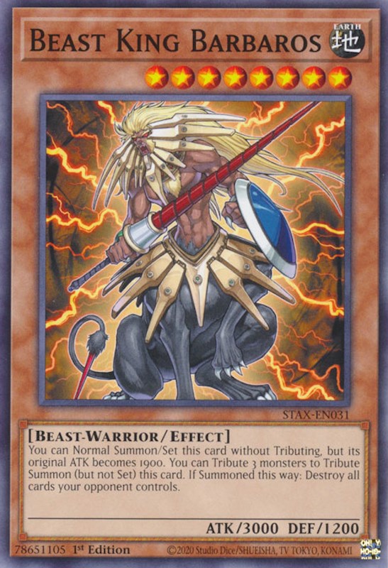 Beast King Barbaros [STAX-EN031] Common | Arkham Games and Comics