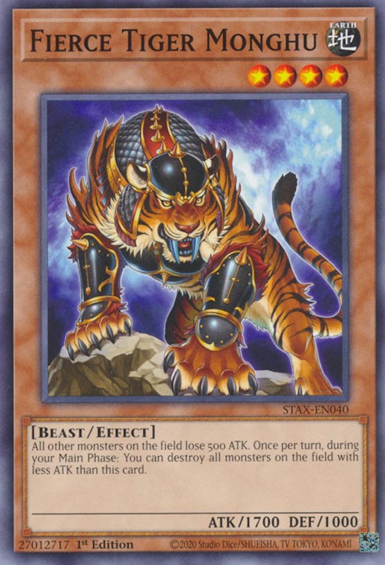 Fierce Tiger Monghu [STAX-EN040] Common | Arkham Games and Comics