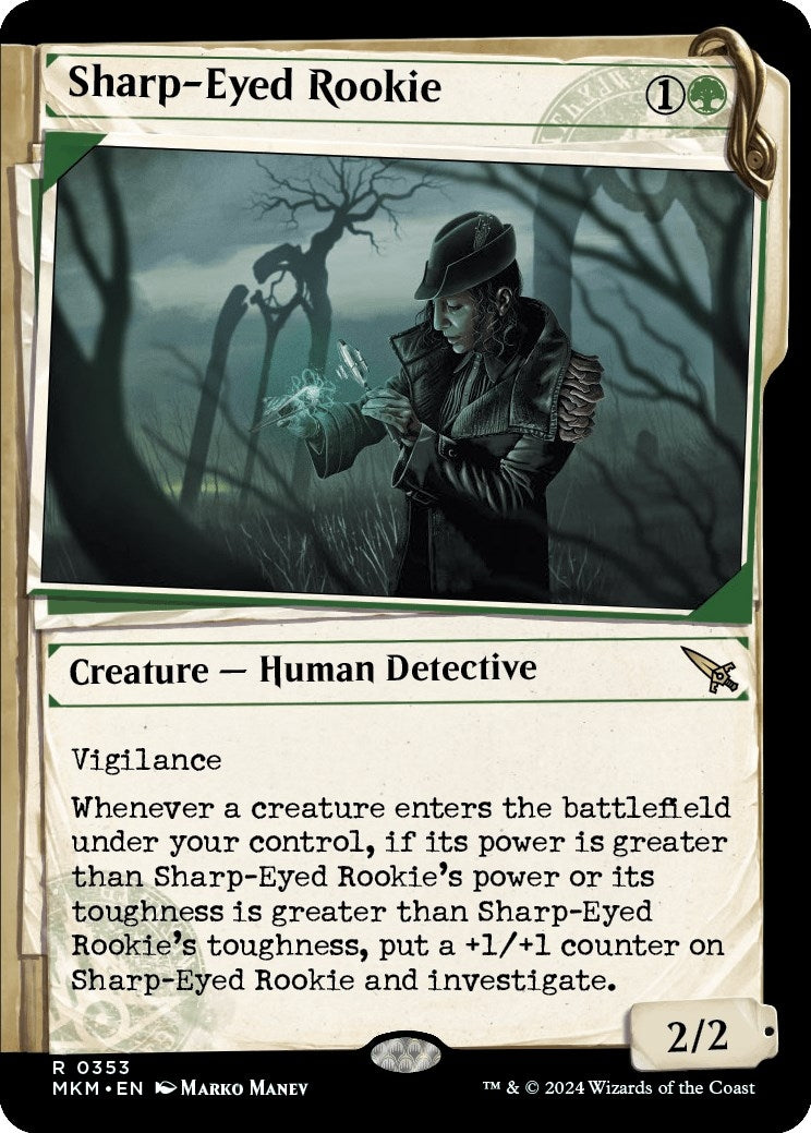 Sharp-Eyed Rookie (Showcase) (353) [MKM] | Arkham Games and Comics