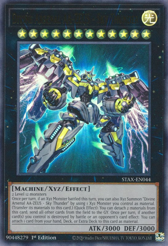 Divine Arsenal AA-ZEUS - Sky Thunder [STAX-EN044] Ultra Rare | Arkham Games and Comics