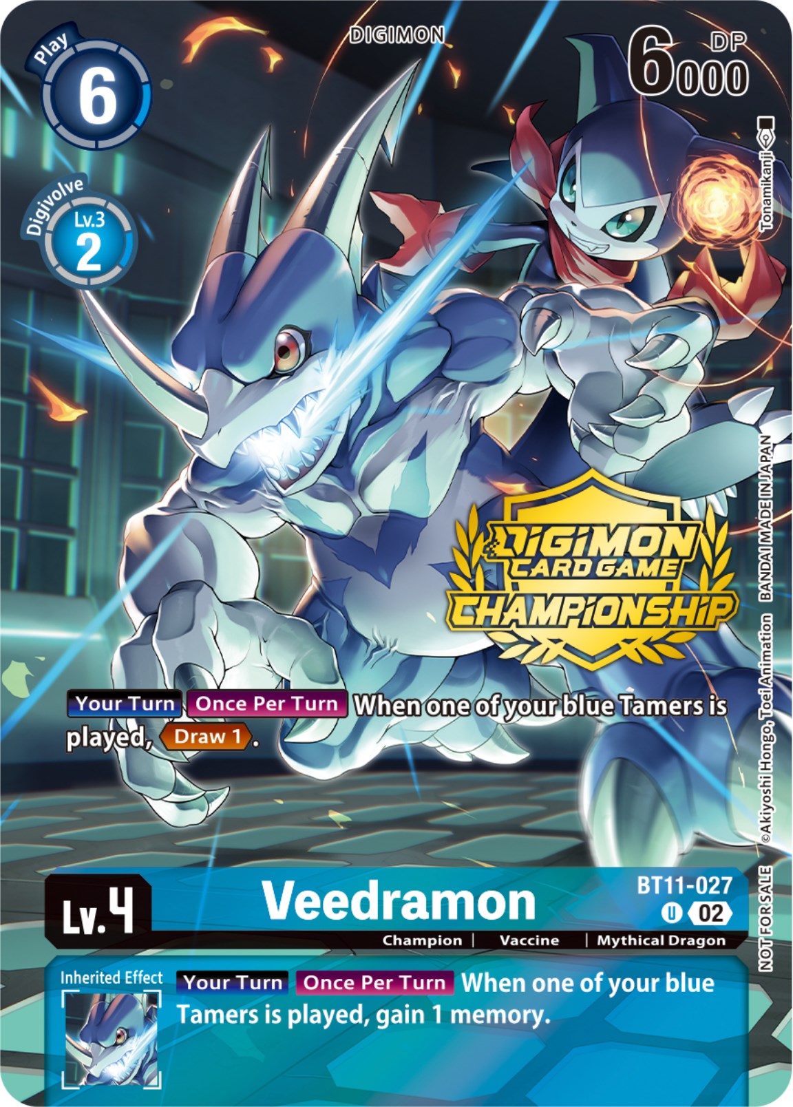 Veedramon [BT11-027] (Championship 2023 Tamers Pack) [Dimensional Phase Promos] | Arkham Games and Comics