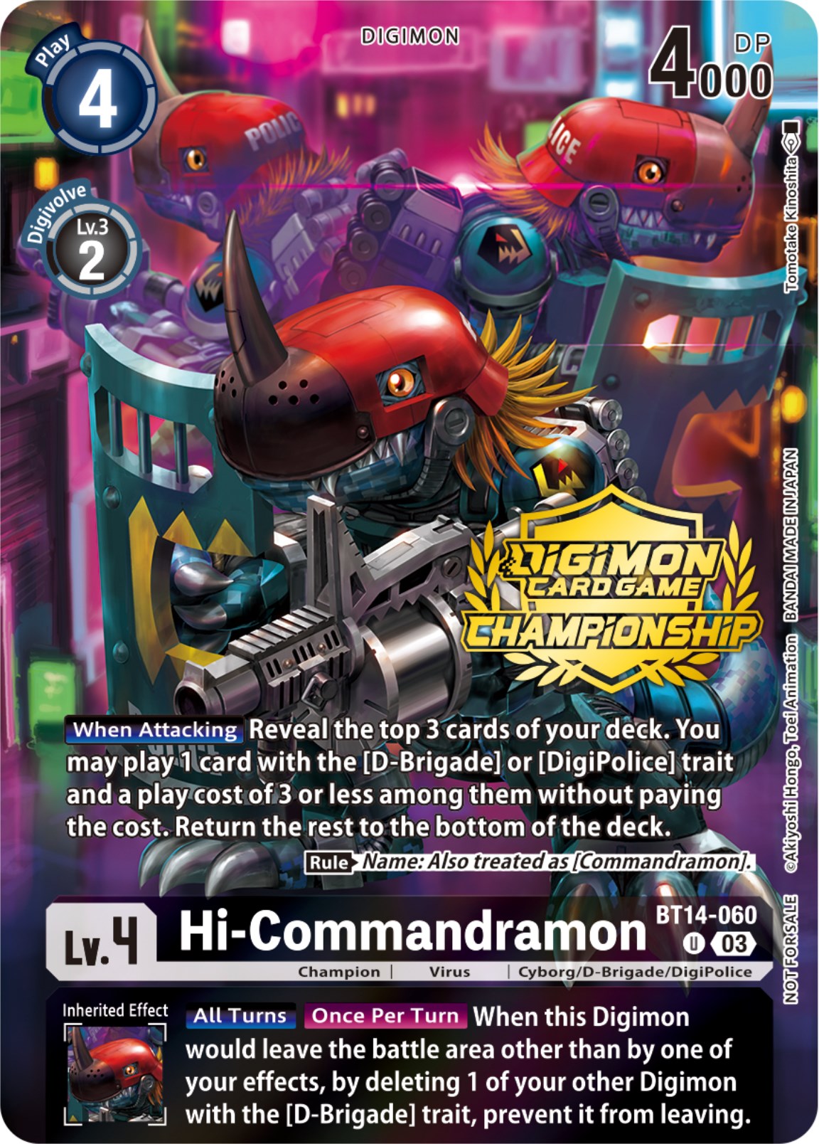 Hi-Commandramon [BT14-060] (Championship 2023 Tamers Pack) [Blast Ace Promos] | Arkham Games and Comics