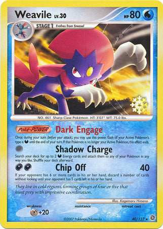 Weavile (40/132) [Countdown Calendar Promos] | Arkham Games and Comics