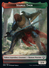 Soldier // Stangg Twin Double-sided Token [Dominaria United Tokens] | Arkham Games and Comics