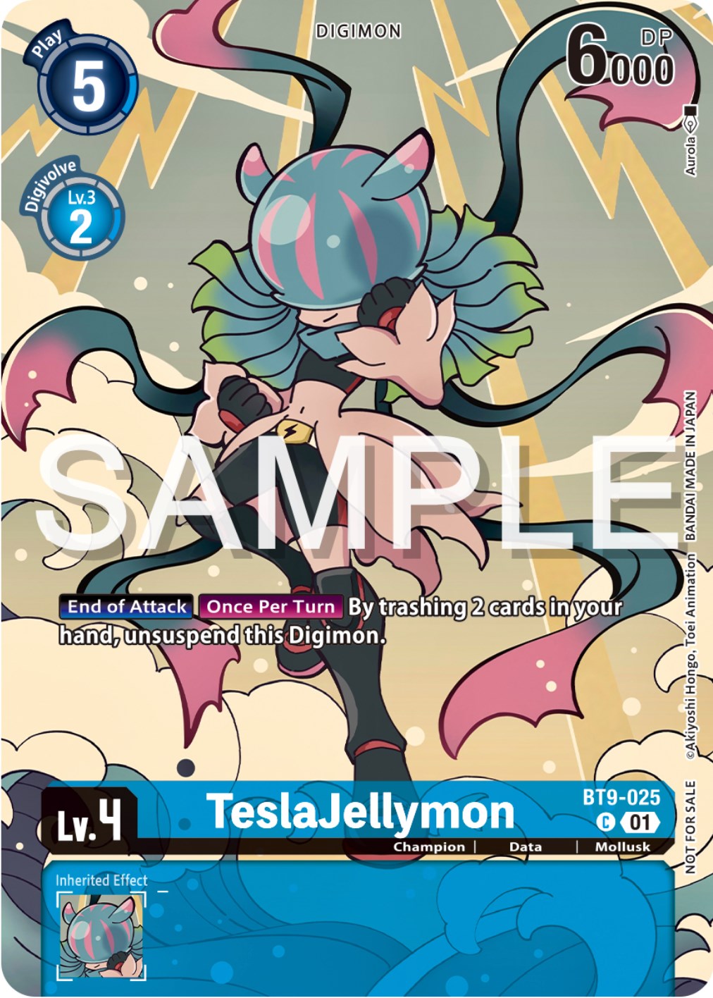 TeslaJellymon [BT9-025] (Digimon Illustration Competition Pack 2023) [X Record Promos] | Arkham Games and Comics