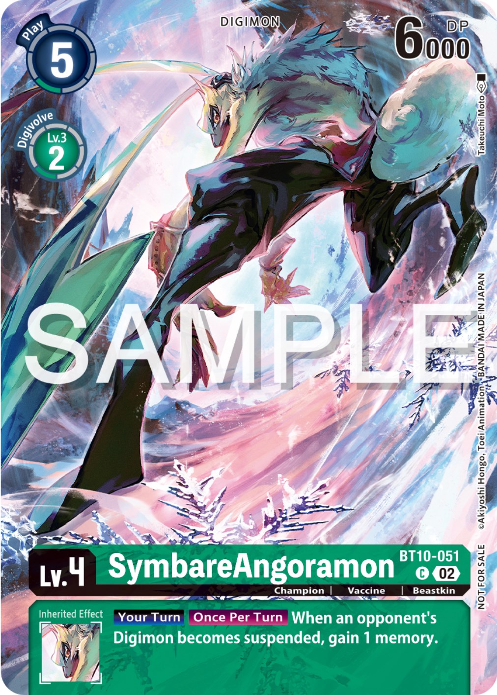 SymbareAngoramon [BT10-051] (Digimon Illustration Competition Pack 2023) [Xros Encounter Promos] | Arkham Games and Comics