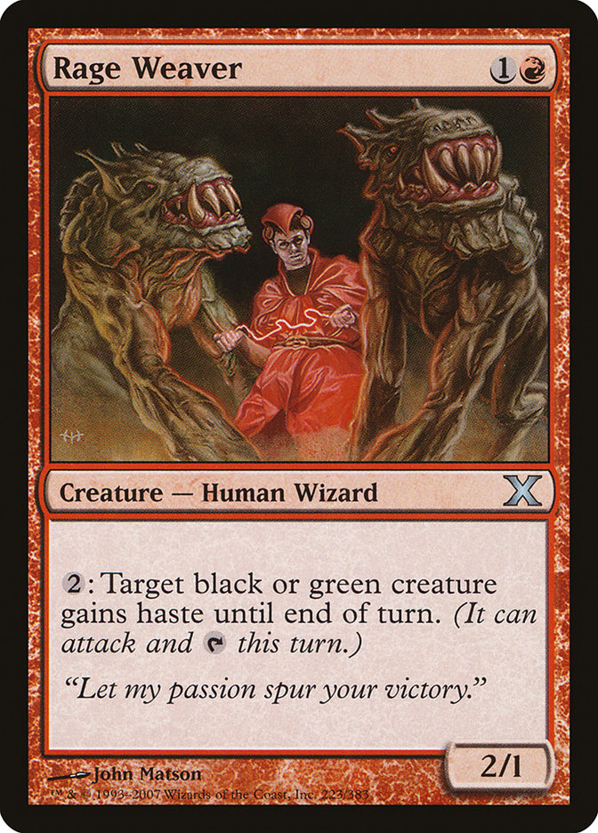 Rage Weaver [Tenth Edition] | Arkham Games and Comics