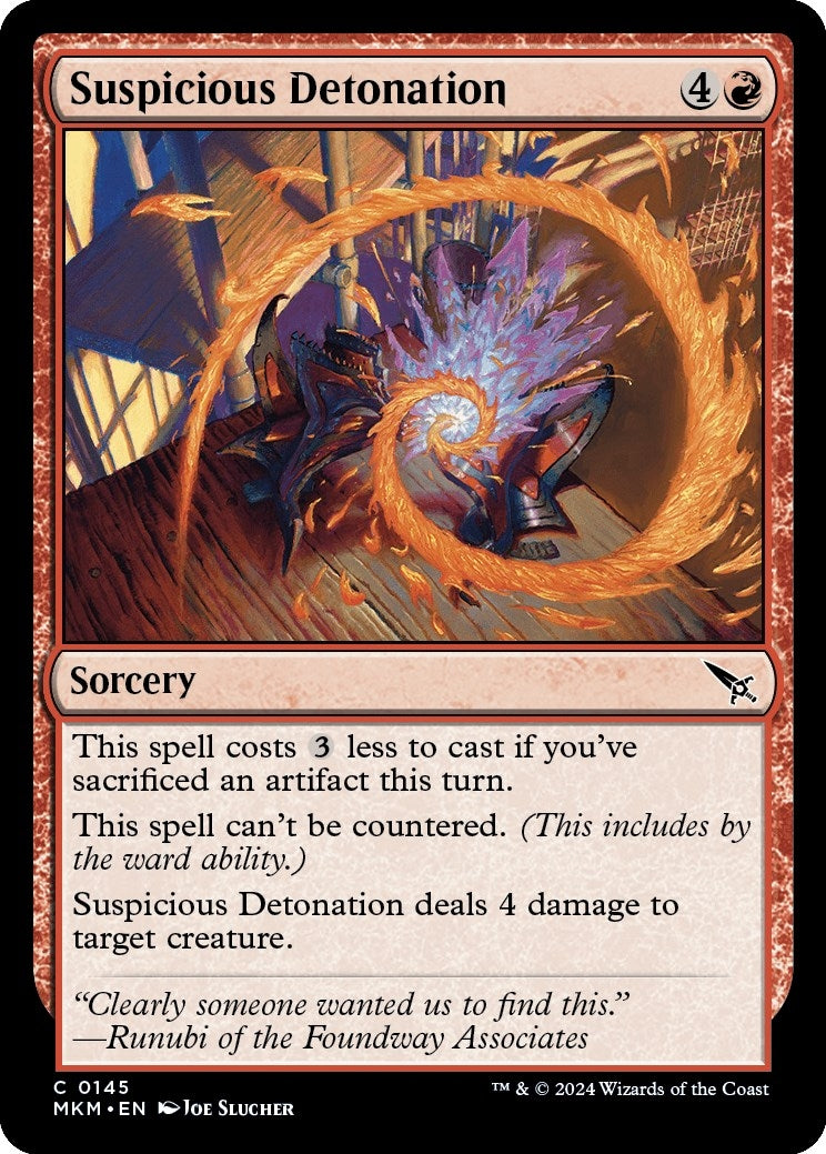 Suspicious Detonation (145) [MKM] | Arkham Games and Comics