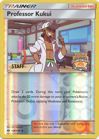 Professor Kukui (128/149) (Regional Championship Promo Staff) [Sun & Moon: Base Set] | Arkham Games and Comics