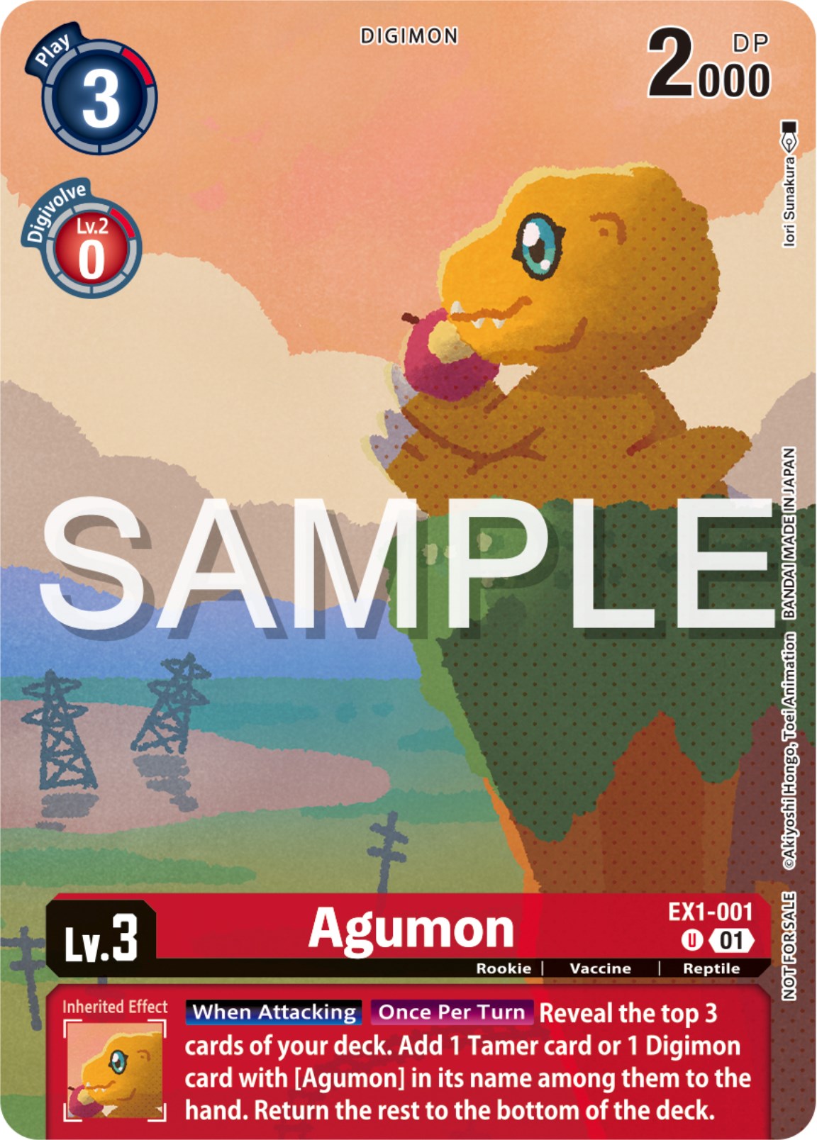 Agumon [EX1-001] (Digimon Illustration Competition Pack 2023) [Classic Collection Promos] | Arkham Games and Comics