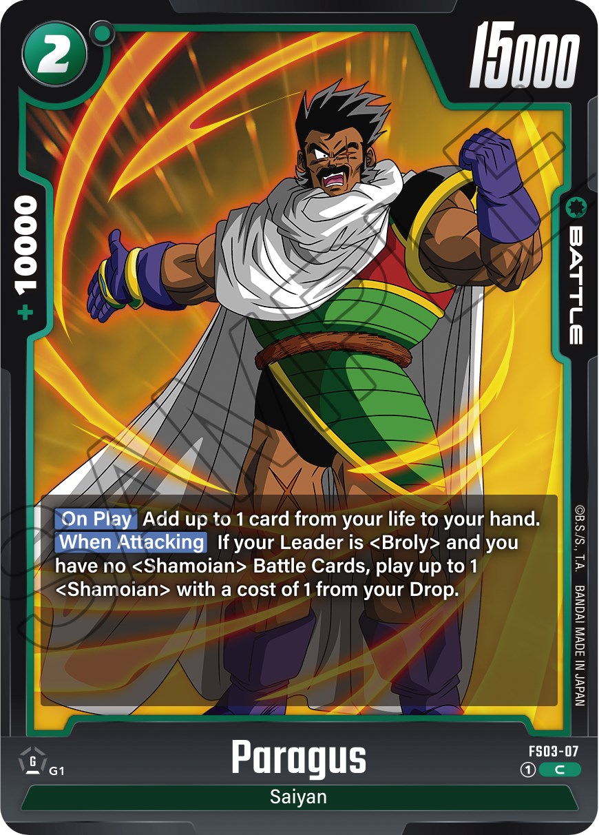 Paragus (FS03-07) [Starter Deck: Broly] | Arkham Games and Comics