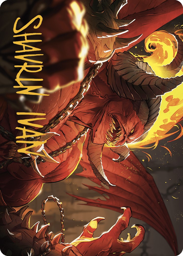 Rakdos, Patron of Chaos Art Card (45/49) (Gold-Stamped Signature) [Murders at Karlov Manor Art Series] | Arkham Games and Comics