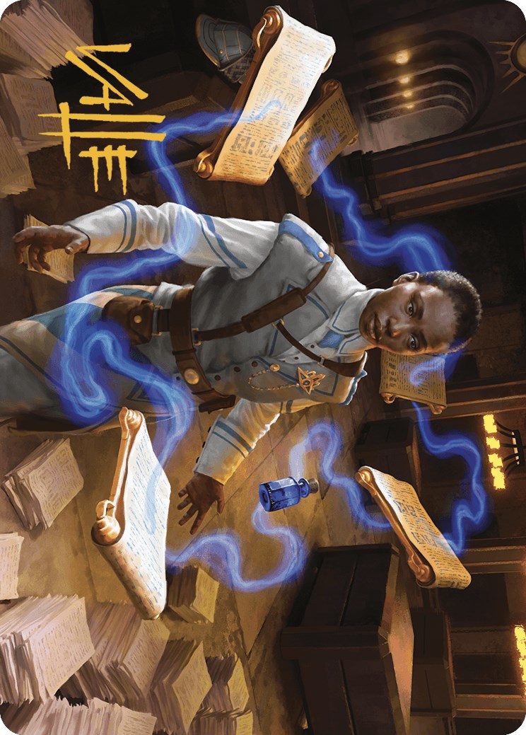 Case File Auditor Art Card (Gold-Stamped Signature) [Murders at Karlov Manor Art Series] | Arkham Games and Comics