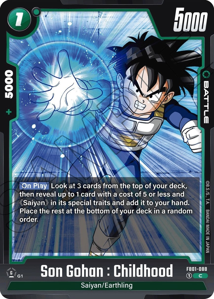 Son Gohan : Childhood (FB01-088) [Awakened Pulse] | Arkham Games and Comics
