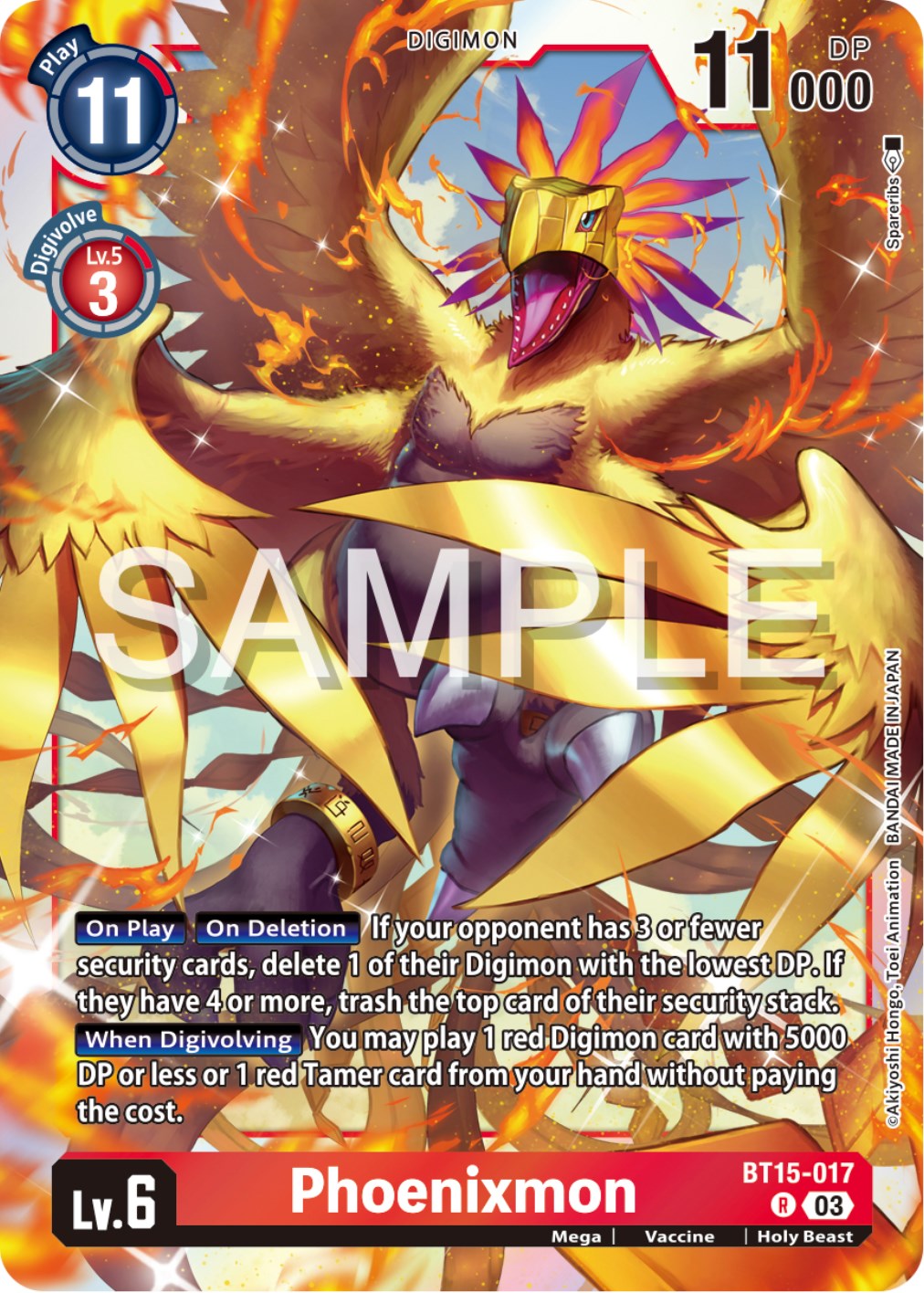 Phoenixmon [BT15-017] [Exceed Apocalypse] | Arkham Games and Comics