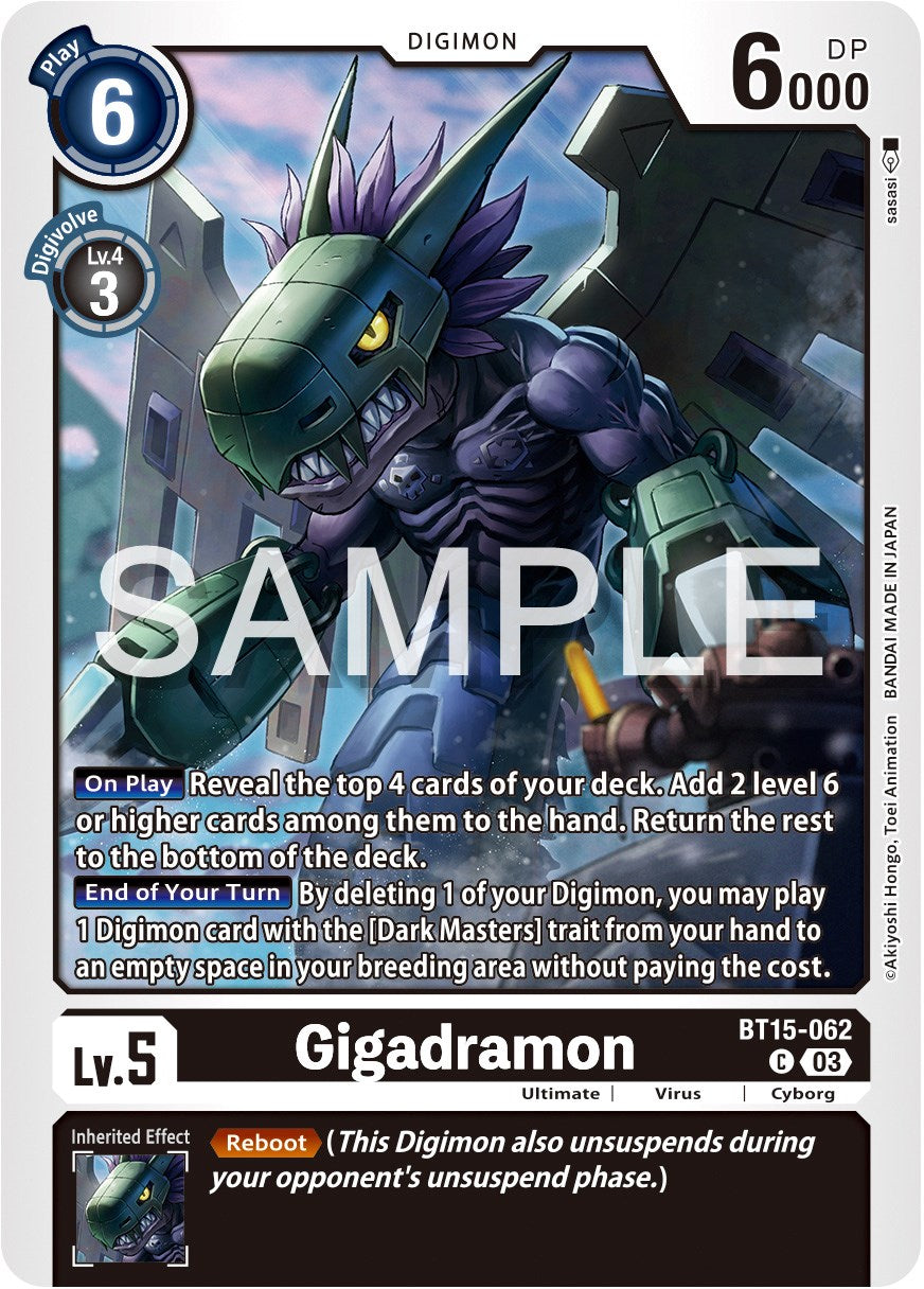 Gigadramon [BT15-062] [Exceed Apocalypse] | Arkham Games and Comics