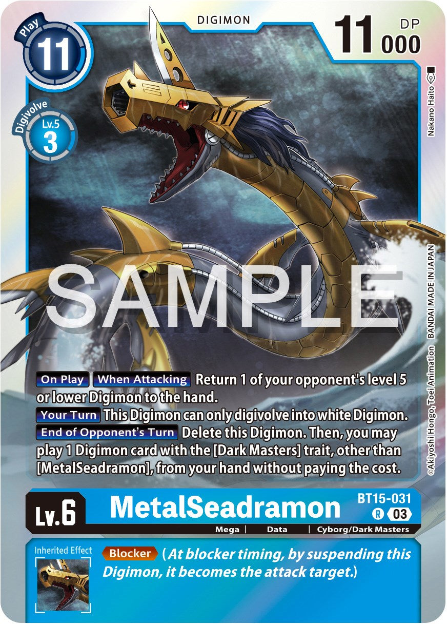 MetalSeadramon [BT15-031] [Exceed Apocalypse] | Arkham Games and Comics