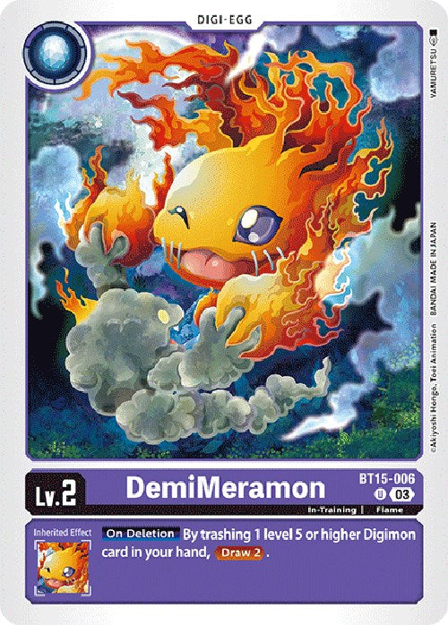 DemiMeramon [BT15-006] [Exceed Apocalypse] | Arkham Games and Comics