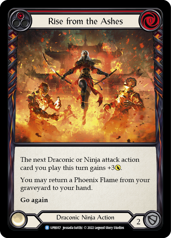 Rise from the Ashes (Red) [UPR057] (Uprising)  Rainbow Foil | Arkham Games and Comics