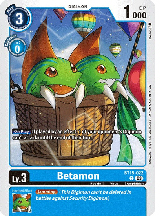 Betamon [BT15-022] [Exceed Apocalypse] | Arkham Games and Comics