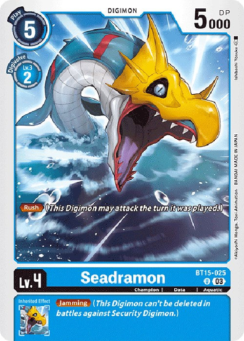 Seadramon [BT15-025] [Exceed Apocalypse] | Arkham Games and Comics