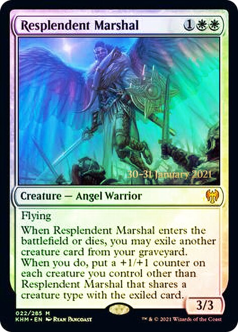 Resplendent Marshal  [Kaldheim Prerelease Promos] | Arkham Games and Comics