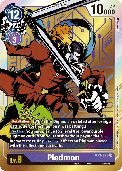 Piedmon [BT2-080] (Alternate Art) [Release Special Booster Ver.1.0] | Arkham Games and Comics