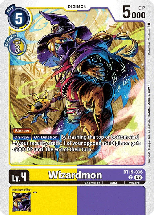 Wizardmon [BT15-036] [Exceed Apocalypse] | Arkham Games and Comics