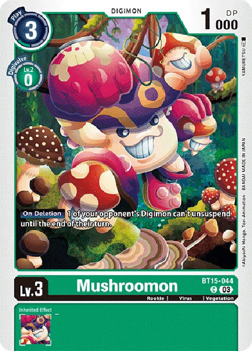 Mushroomon [BT15-044] [Exceed Apocalypse] | Arkham Games and Comics