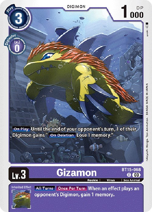 Gizamon [BT15-068] [Exceed Apocalypse] | Arkham Games and Comics