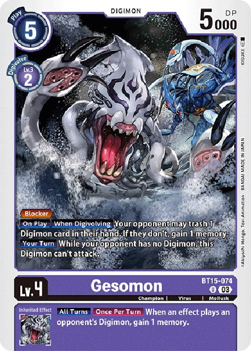 Gesomon [BT15-074] [Exceed Apocalypse] | Arkham Games and Comics