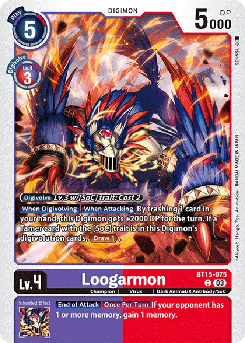 Loogarmon [BT15-075] [Exceed Apocalypse] | Arkham Games and Comics