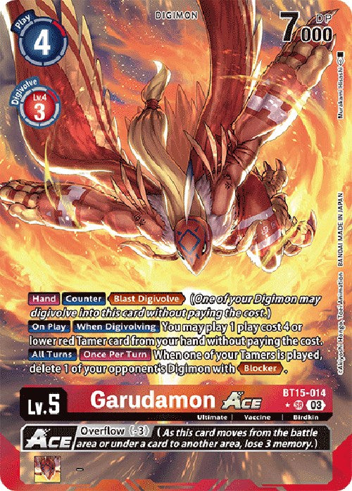 Garudamon Ace [BT15-014] (Alternate Art) [Exceed Apocalypse] | Arkham Games and Comics