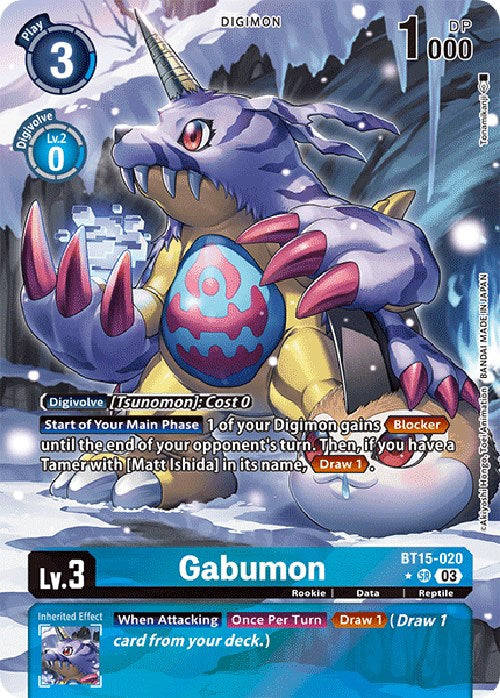 Gabumon [BT15-020] (Alternate Art) [Exceed Apocalypse] | Arkham Games and Comics