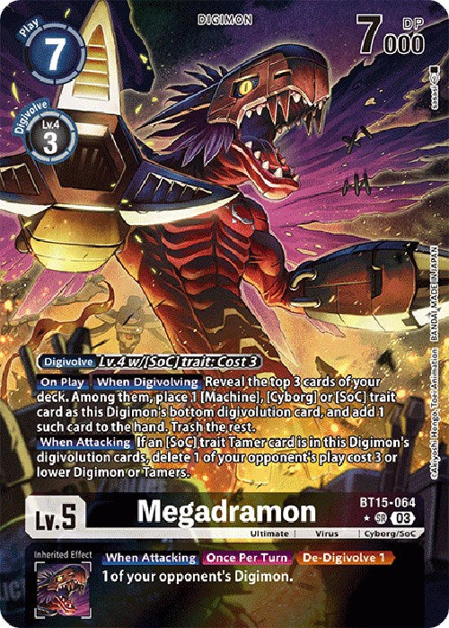 Megadramon [BT15-064] (Alternate Art) [Exceed Apocalypse] | Arkham Games and Comics