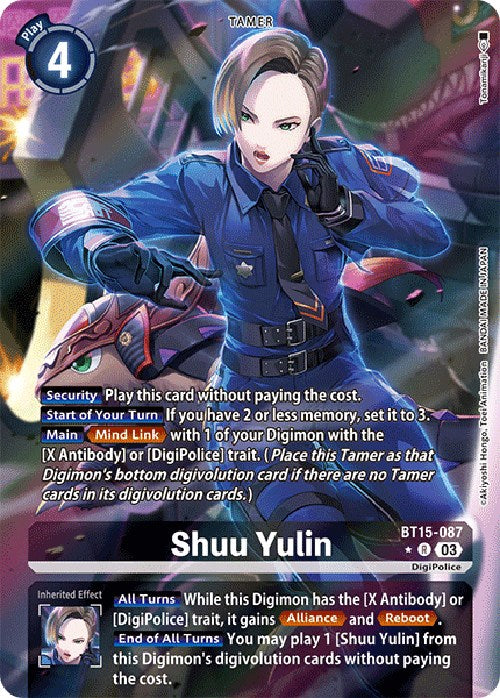 Shuu Yulin [BT15-087] (Alternate Art) [Exceed Apocalypse] | Arkham Games and Comics