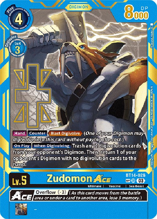 Zudomon Ace [BT14-026] [Exceed Apocalypse] | Arkham Games and Comics