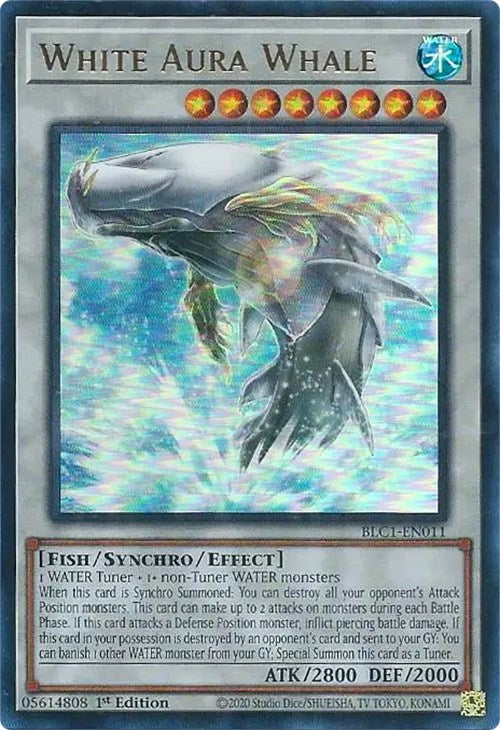 White Aura Whale [BLC1-EN011] Ultra Rare | Arkham Games and Comics