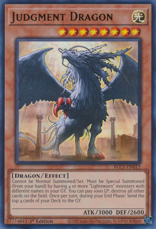 Judgment Dragon [BLC1-EN012] Ultra Rare | Arkham Games and Comics