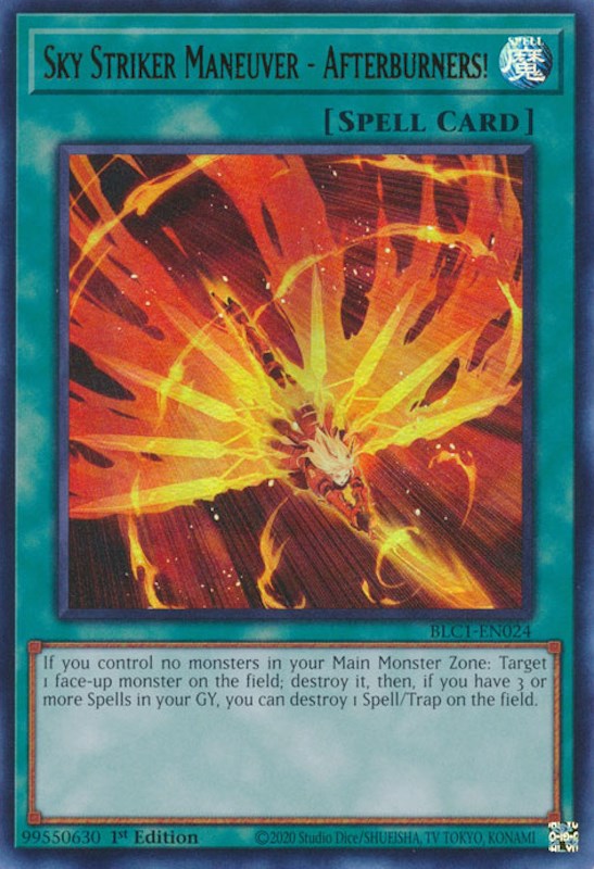 Sky Striker Maneuver - Afterburners! [BLC1-EN024] Ultra Rare | Arkham Games and Comics