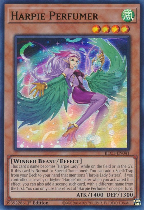 Harpie Perfumer [BLC1-EN041] Ultra Rare | Arkham Games and Comics