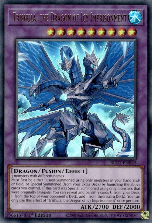 Trishula, the Dragon of Icy Imprisonment [BLC1-EN045] Ultra Rare | Arkham Games and Comics