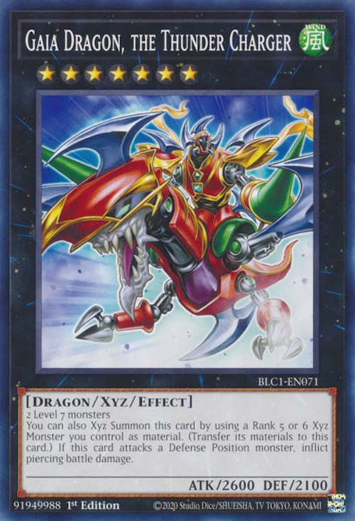 Gaia Dragon, the Thunder Charger [BLC1-EN071] Common | Arkham Games and Comics