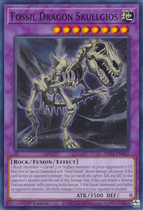 Fossil Dragon Skullgios [BLC1-EN132] Common | Arkham Games and Comics