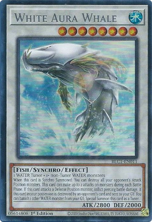 White Aura Whale (Silver) [BLC1-EN011] Ultra Rare | Arkham Games and Comics