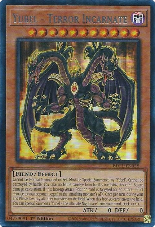 Yubel - Terror Incarnate (Silver) [BLC1-EN028] Ultra Rare | Arkham Games and Comics