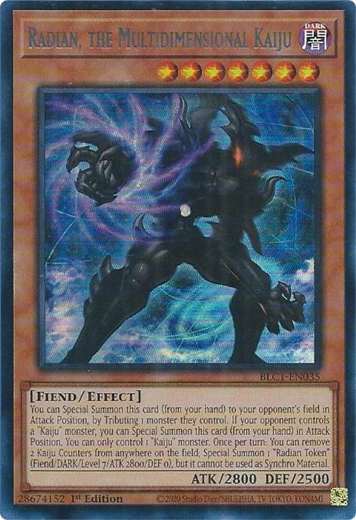 Radian, the Multidimensional Kaiju (Silver) [BLC1-EN035] Ultra Rare | Arkham Games and Comics